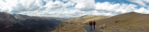 Alpine tundra Rockies panorama