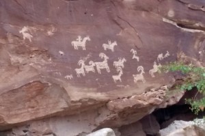 Petroglyphs in Arches