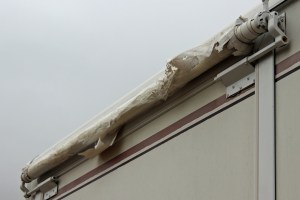 Slide topper is looking a bit ragged.