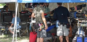 On the set for "The Leisure Seekers"